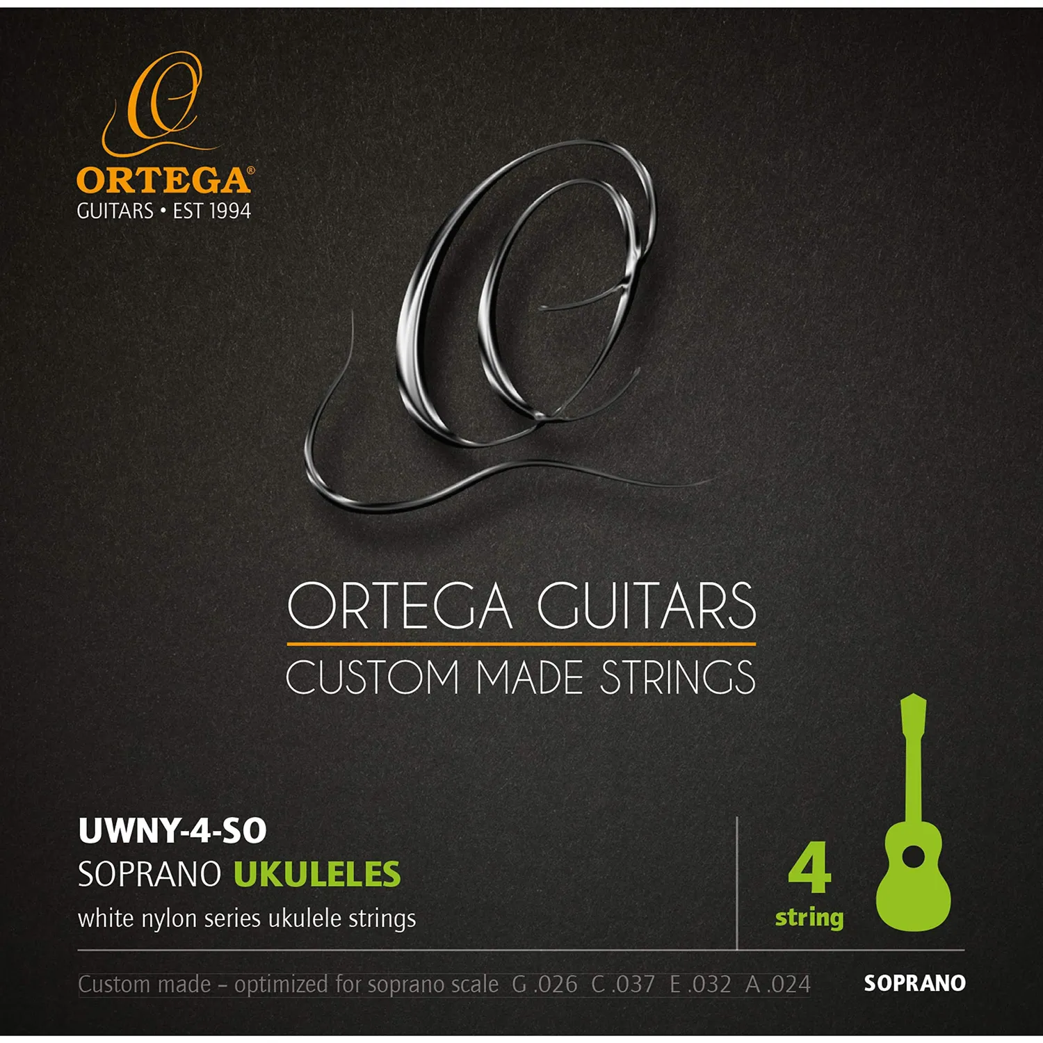 Ortega White Nylon cordes ukulélé