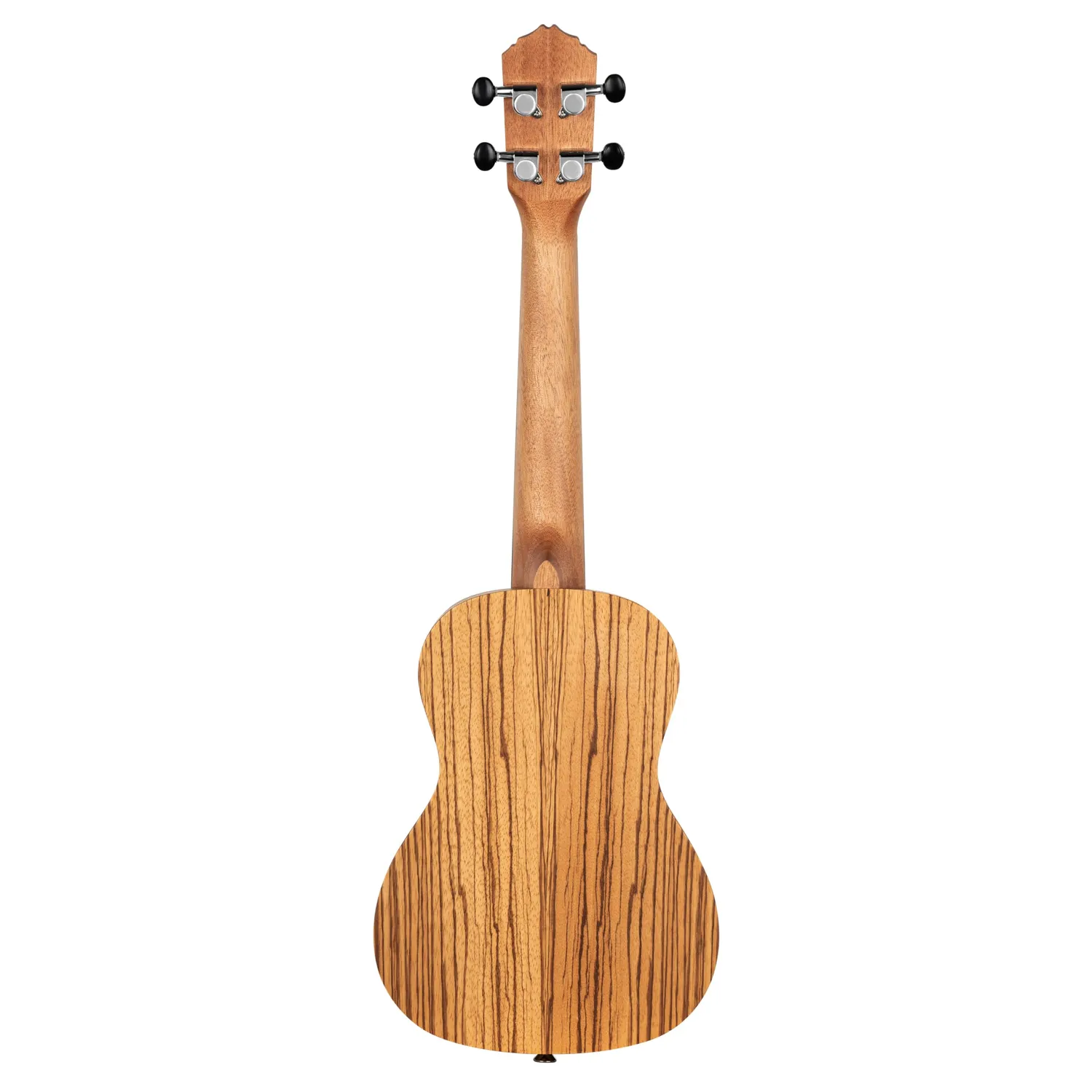 Ortega Timber ukulélé zebrawood naturel avec housse