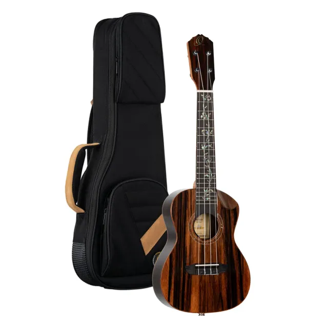 Ortega Elite RUET-EB ukulélé concert électro-acoustique ébène naturel