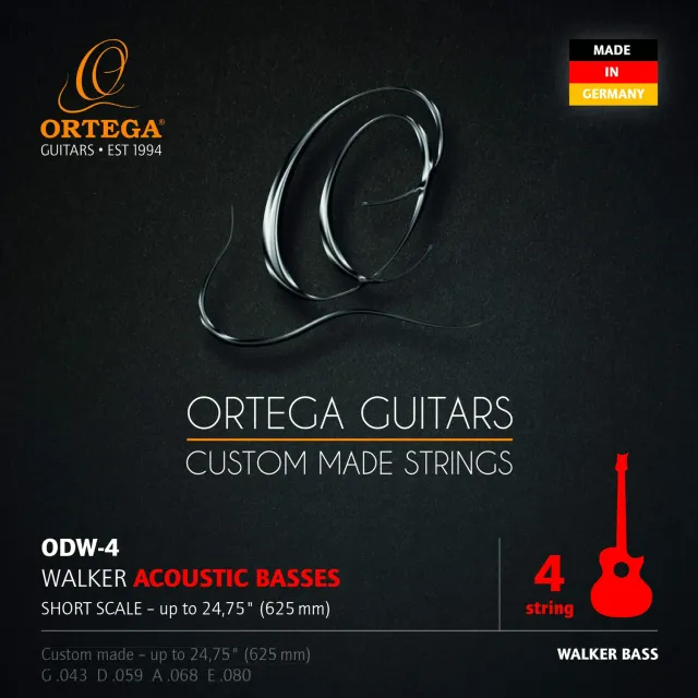 Ortega D-Walker ODW-4 cordes basse acoustique 43-80