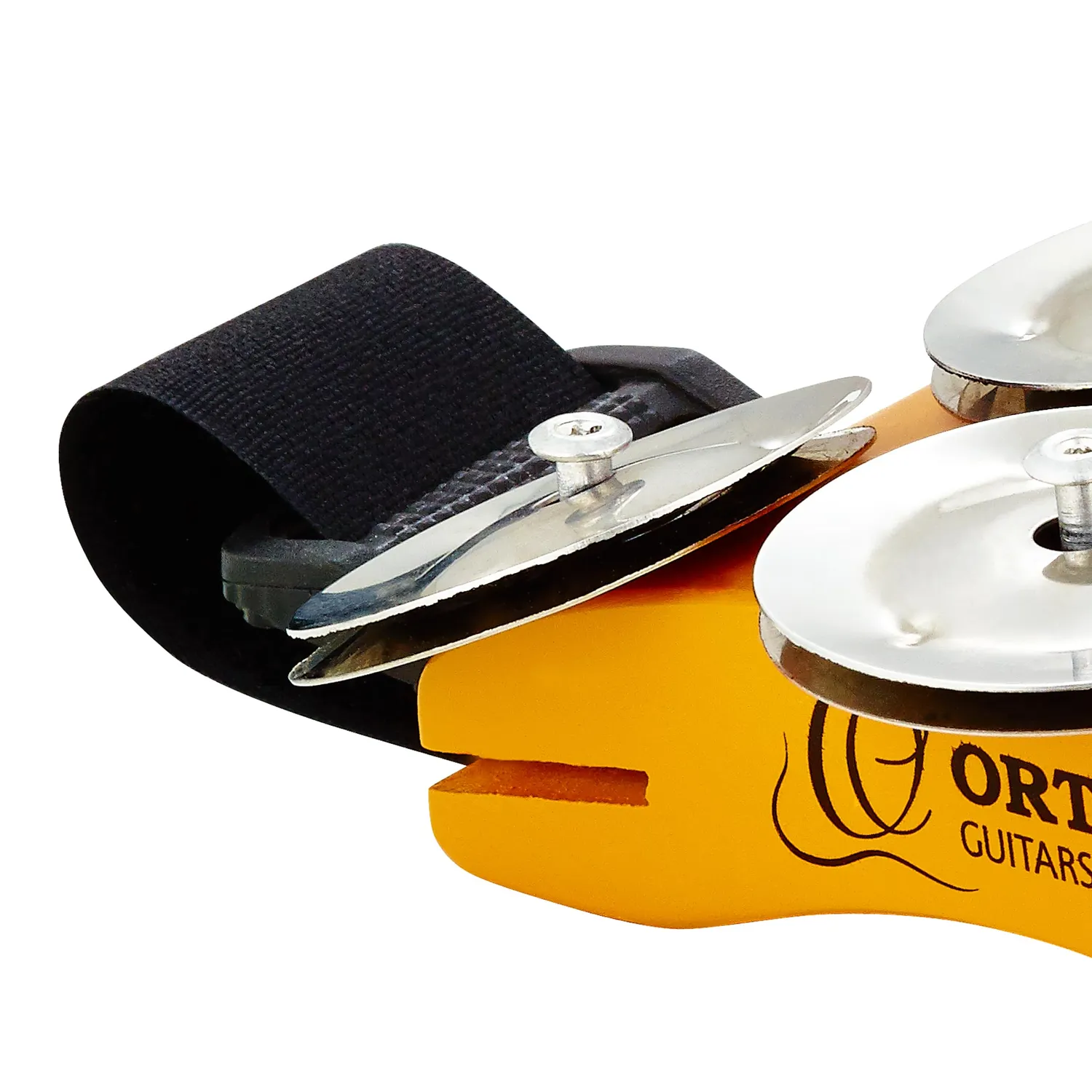 Ortega Percussion OSSFT tambourin de pied inox orange