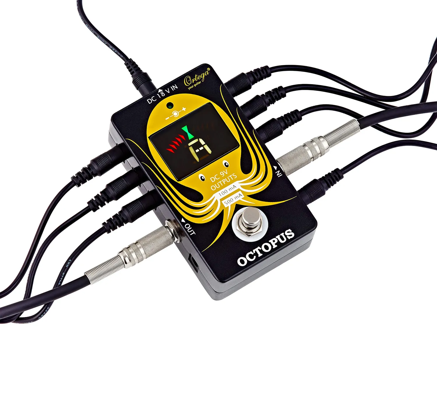 Ortega Octopus alimentation pédales 8 sorties 18V