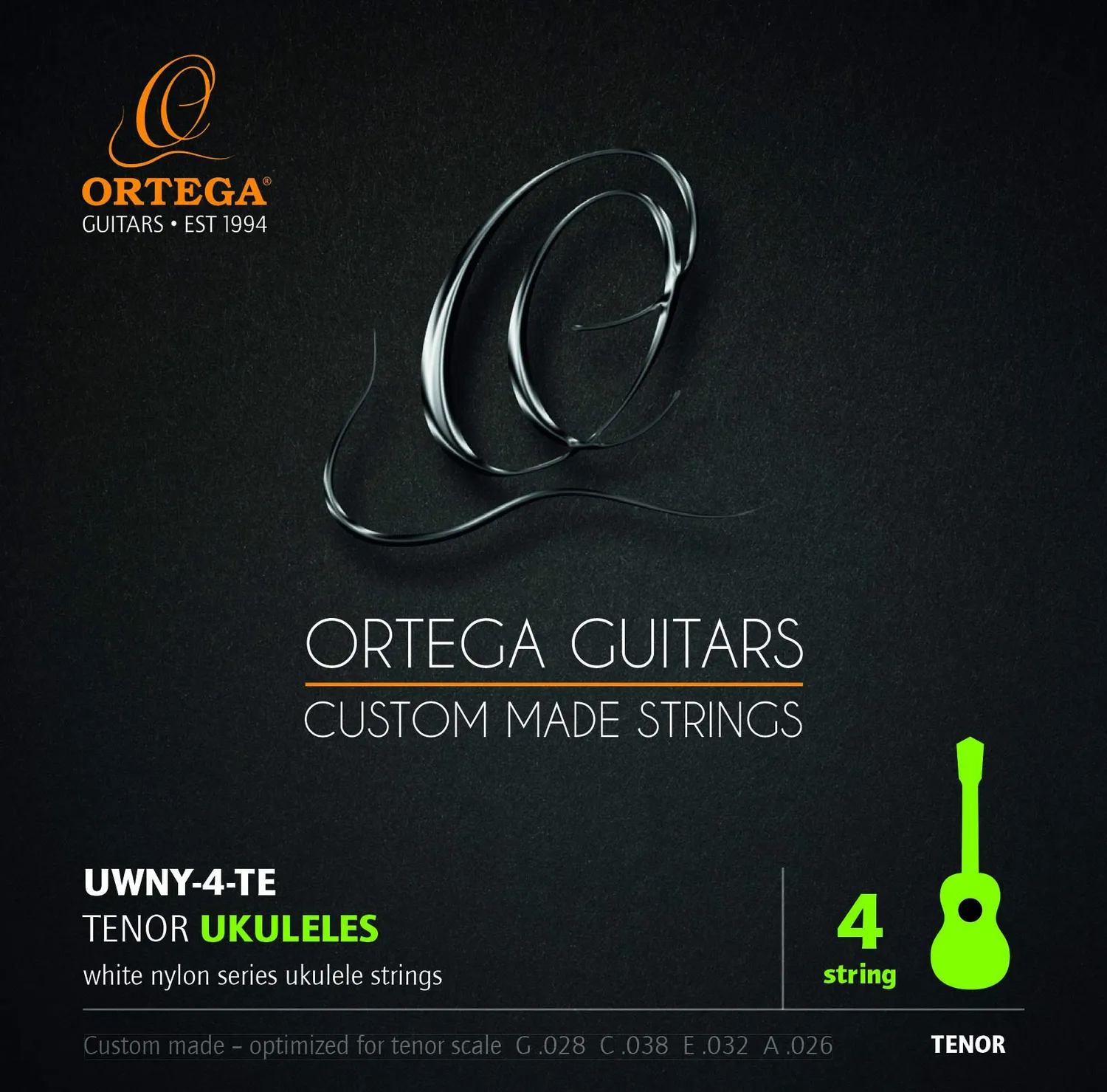 Ortega White Nylon cordes ukulélé