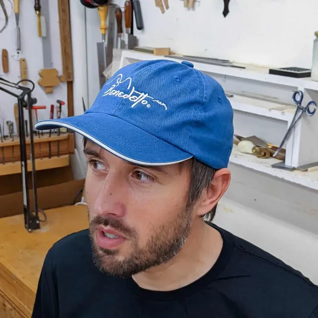 Benedetto casquette toile bleue