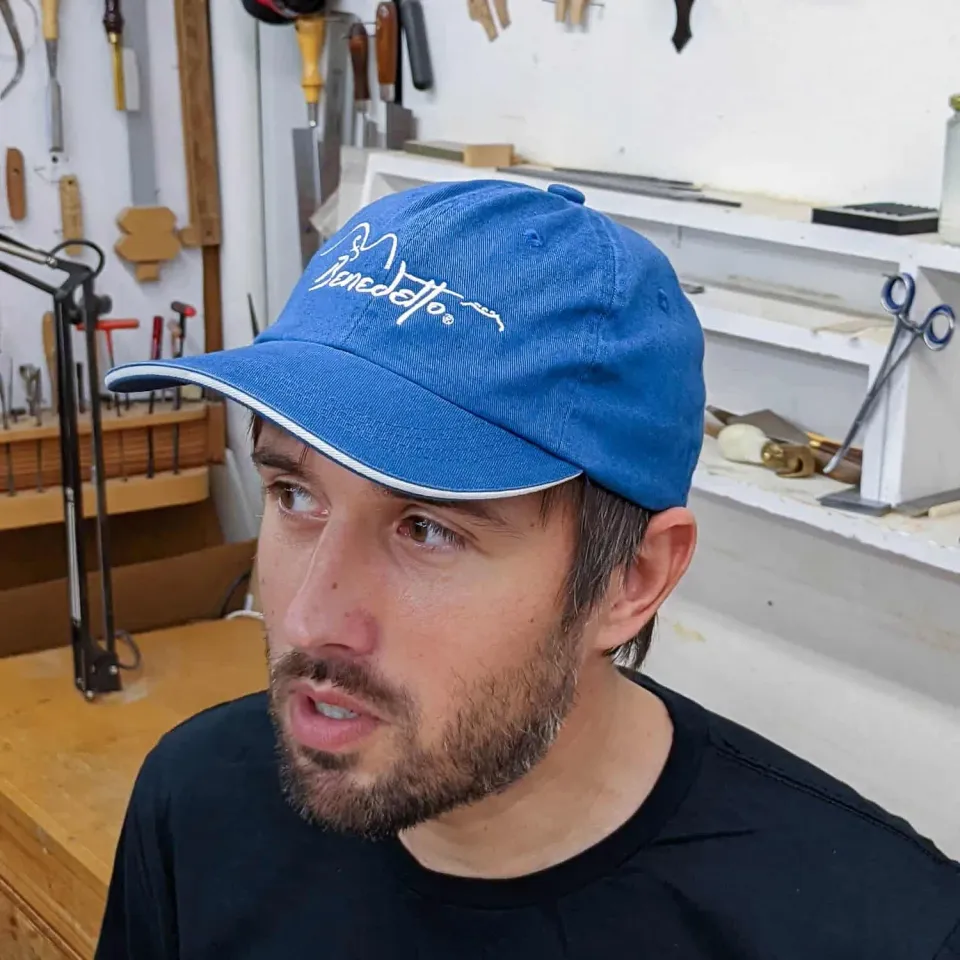 Benedetto casquette toile bleue