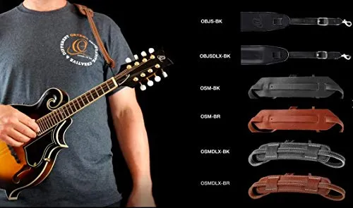 Ortega OSM-BR sangle mandoline cuir brun