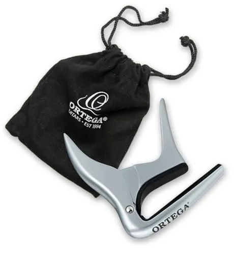 Ortega OCAPOUKE-CR Capodastre ukulélé plat chromé silicone