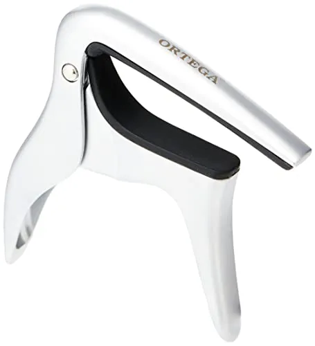 Ortega OCAPOUKE-CR Capodastre ukulélé plat chromé silicone