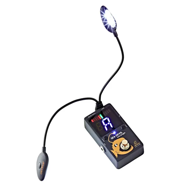 Ortega Sea Devil accordeur pedale chromatique LED USB