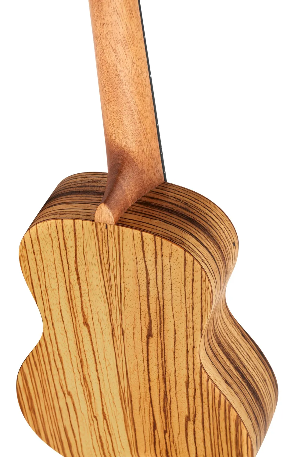 Ortega Timber ukulélé zebrawood naturel avec housse
