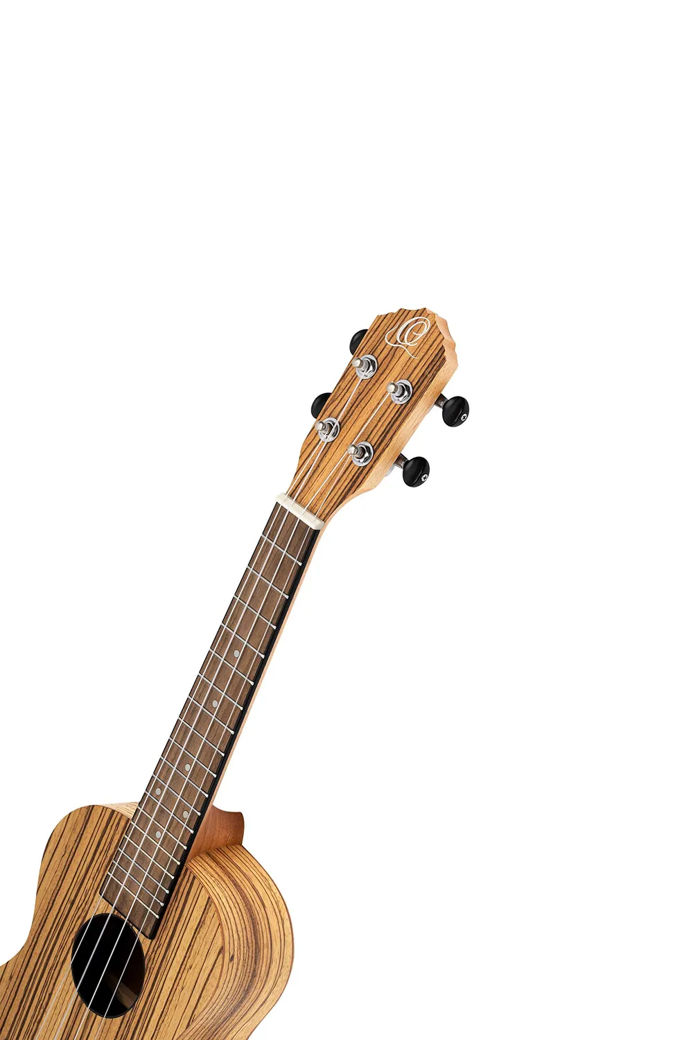 Ortega Timber ukulélé zebrawood naturel avec housse