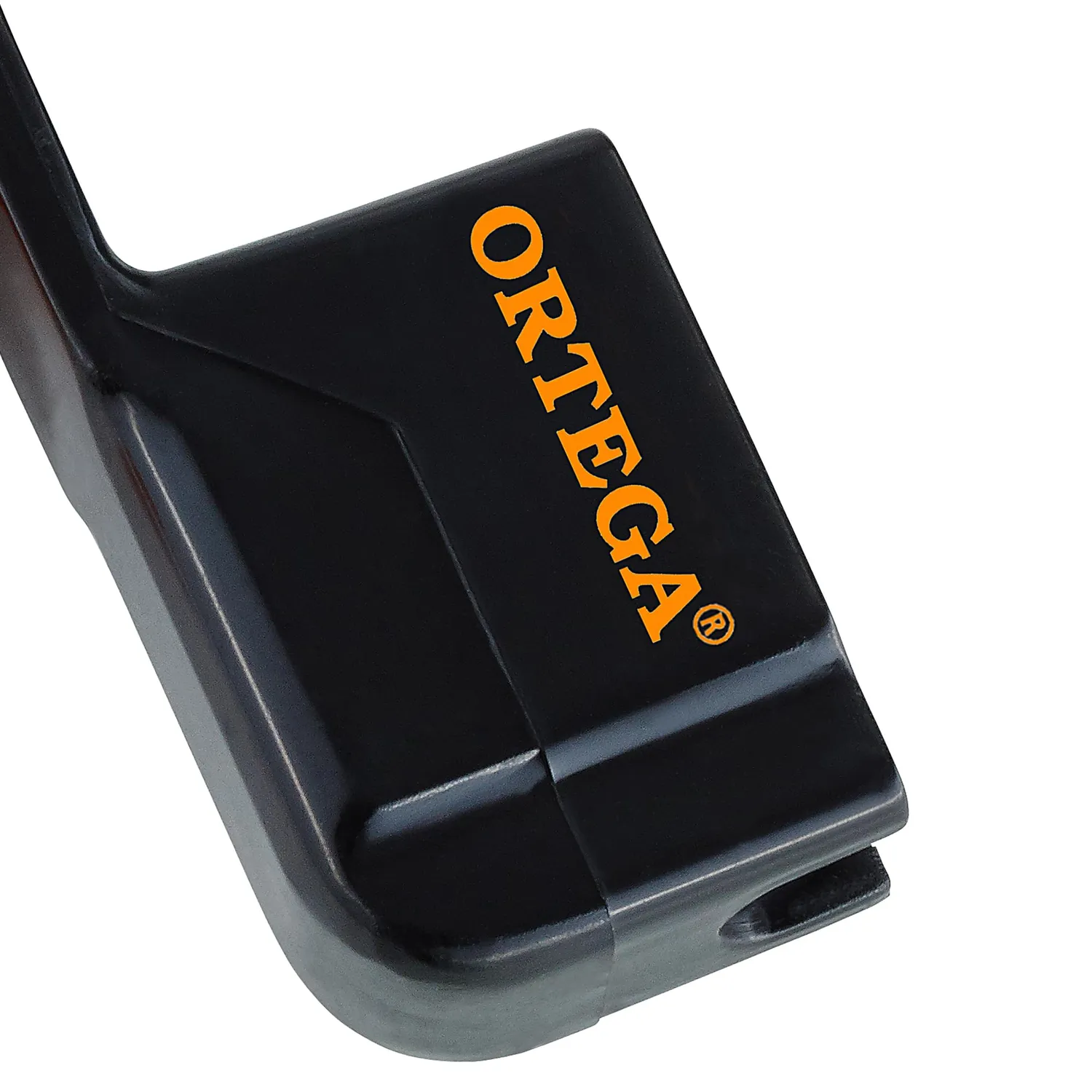 Ortega Enrouleur de cordes guitare orange et noir manivelle