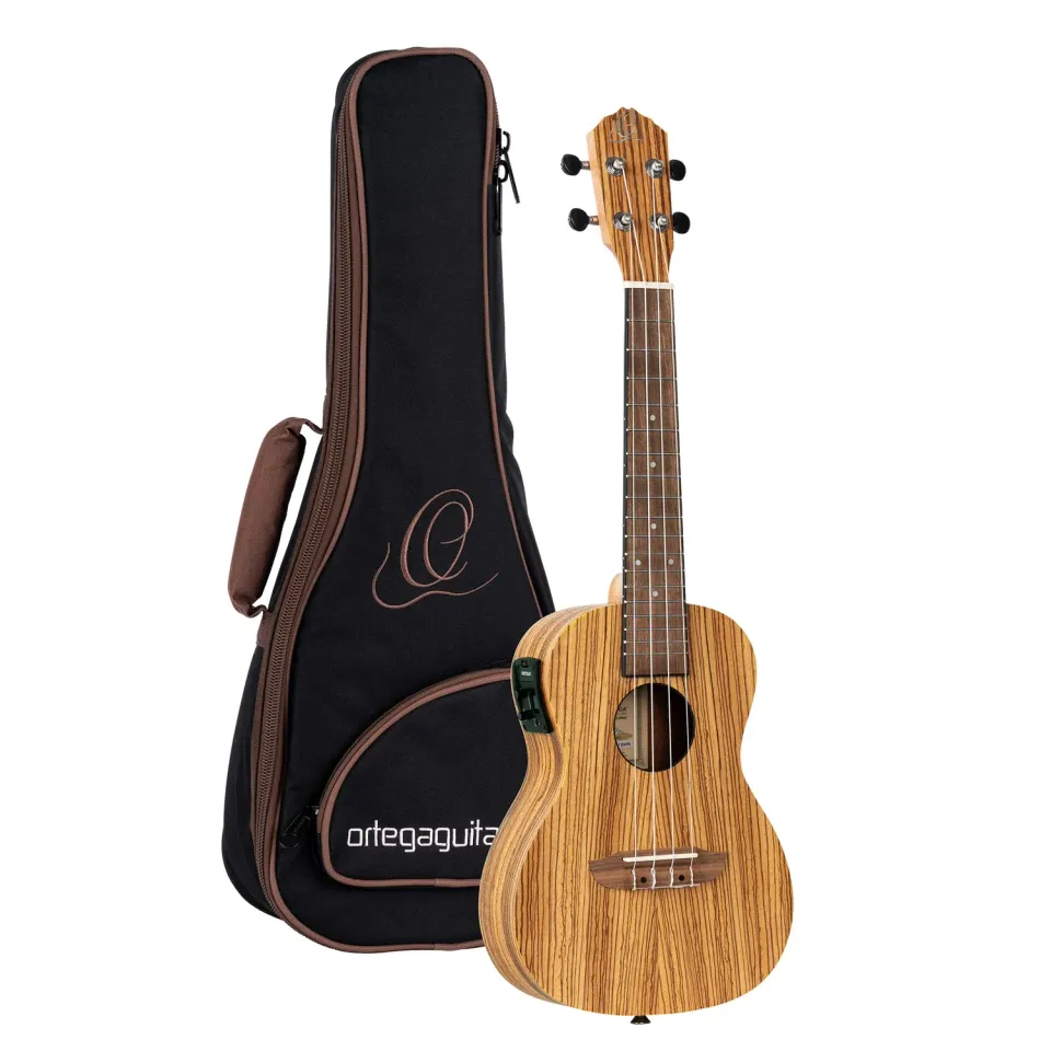 Ortega Timber RFU11ZE ukulélé électro zébrano + housse