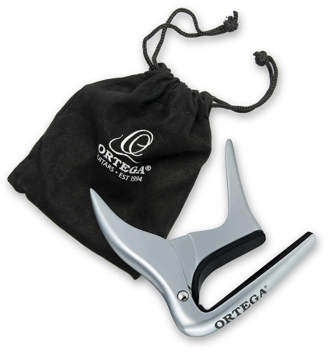 Ortega OCAPOUKE-CR Capodastre ukulélé plat chromé silicone